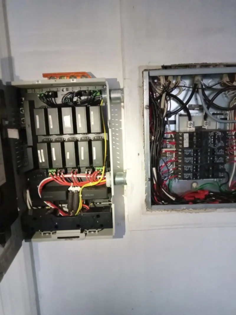 Electrical panel upgrade completed for Security Camera Wiring in Rancho Cordova
